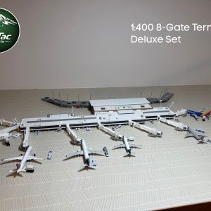 1:400 8 gate model airport terminal deluxe set